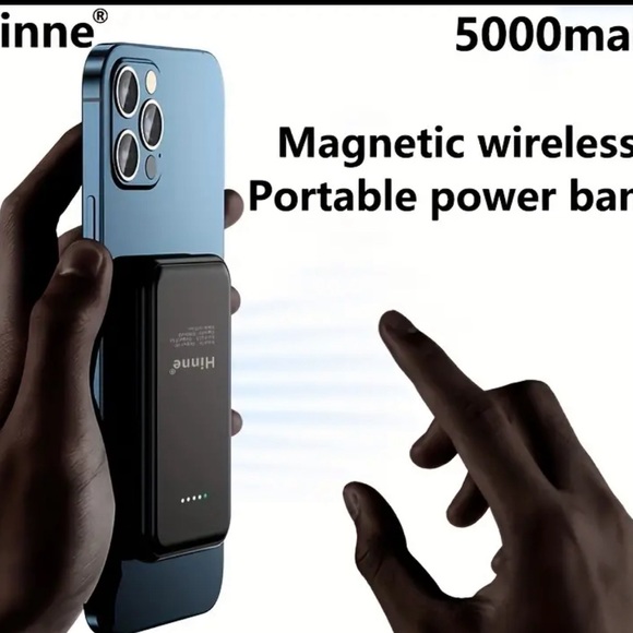 Wireless powerbank 5000mh never used great condition very useful. - Picture 7 of 8